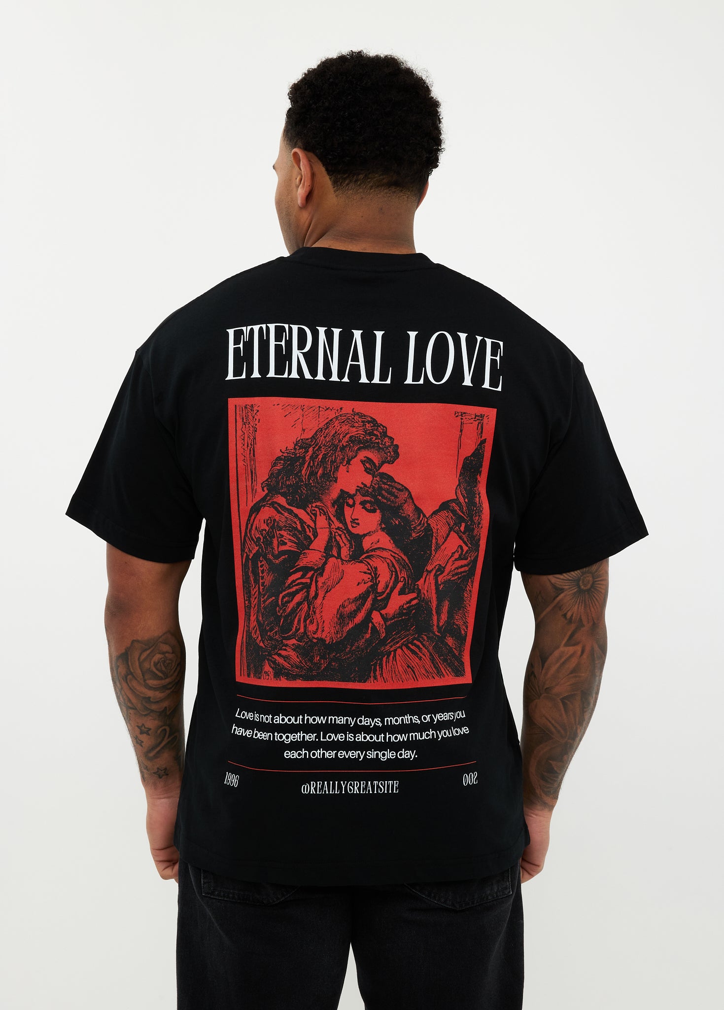 Oversized T-shirt 100% Katoen – Eternal Love