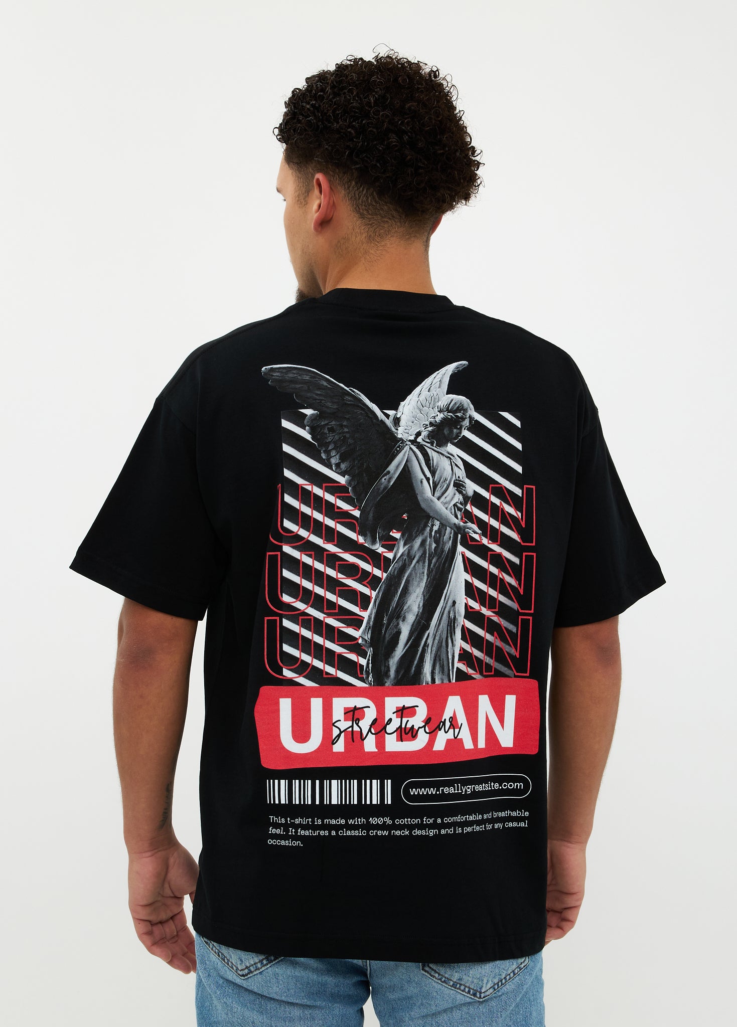 Oversized T-shirt 100% Katoen – Urban