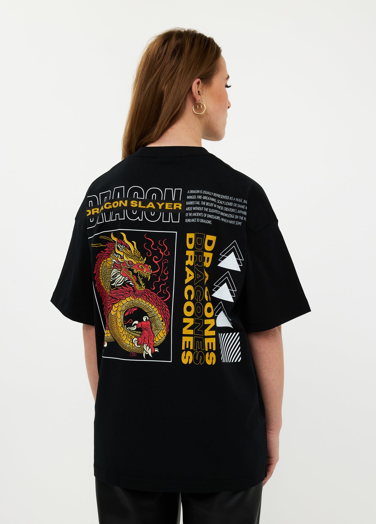 Oversized T-shirt 100% Katoen – Dragon Spirit