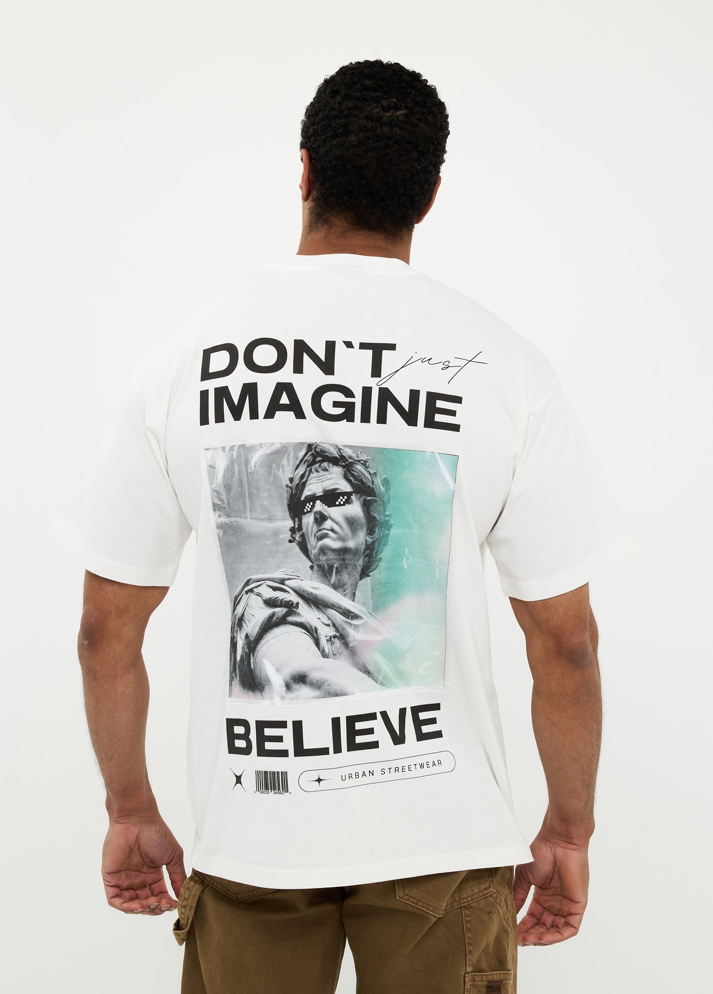 Exclusive edition oversized T-shirt 100% Katoen – Don’t Imagine, Believe
