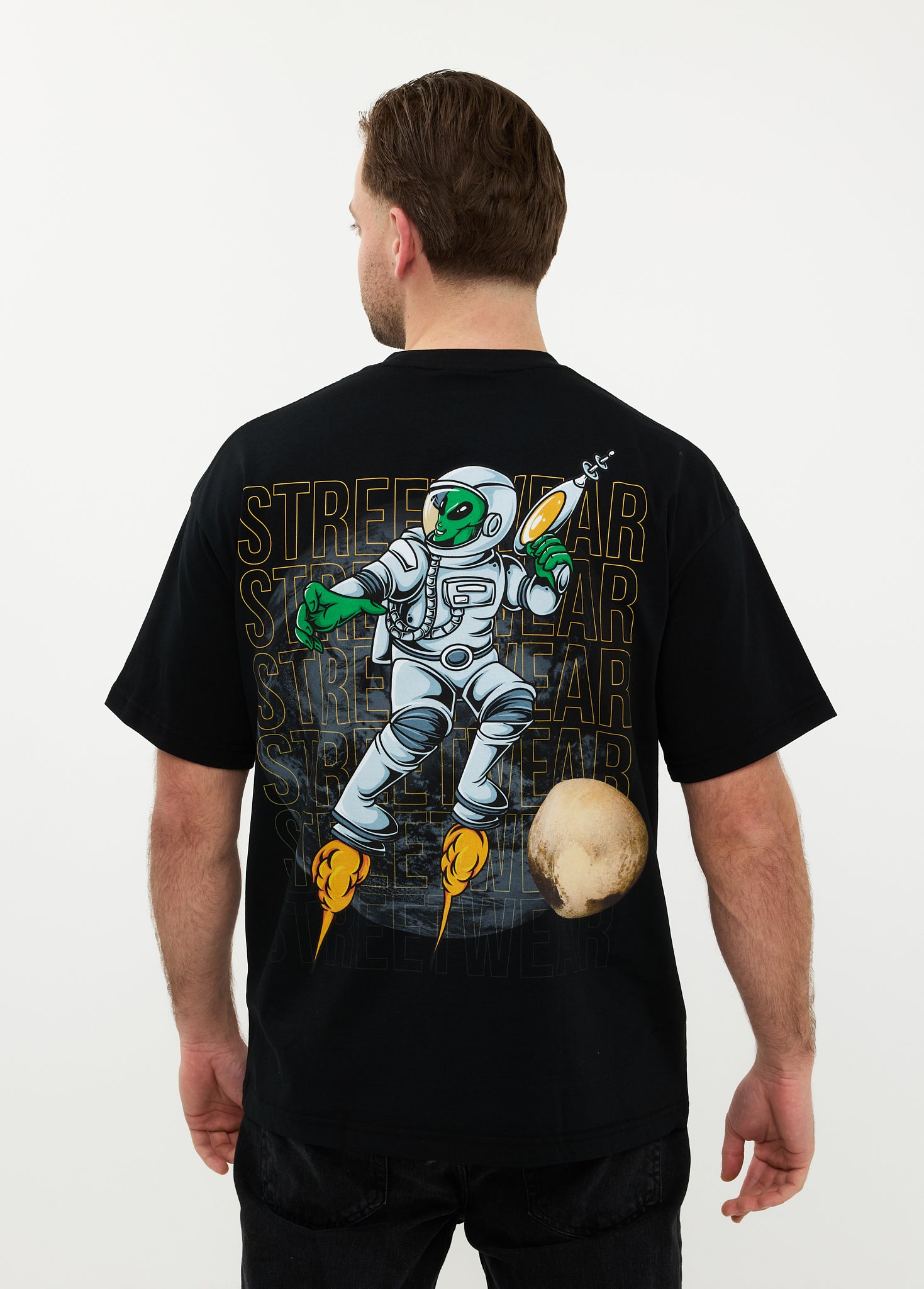 Oversized T-shirt 100% Katoen – Alien streetwaer