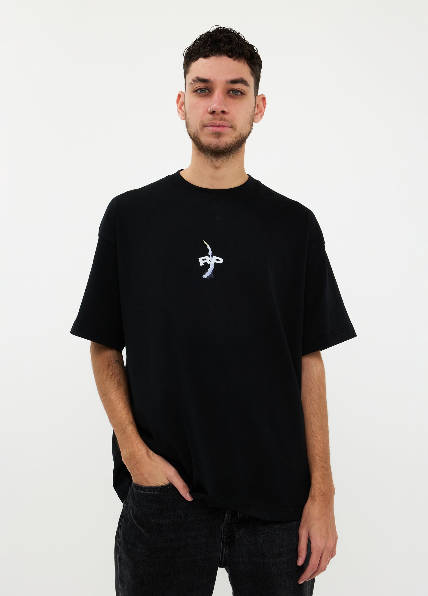 Oversized T-shirt 100% Katoen – Afraid skull