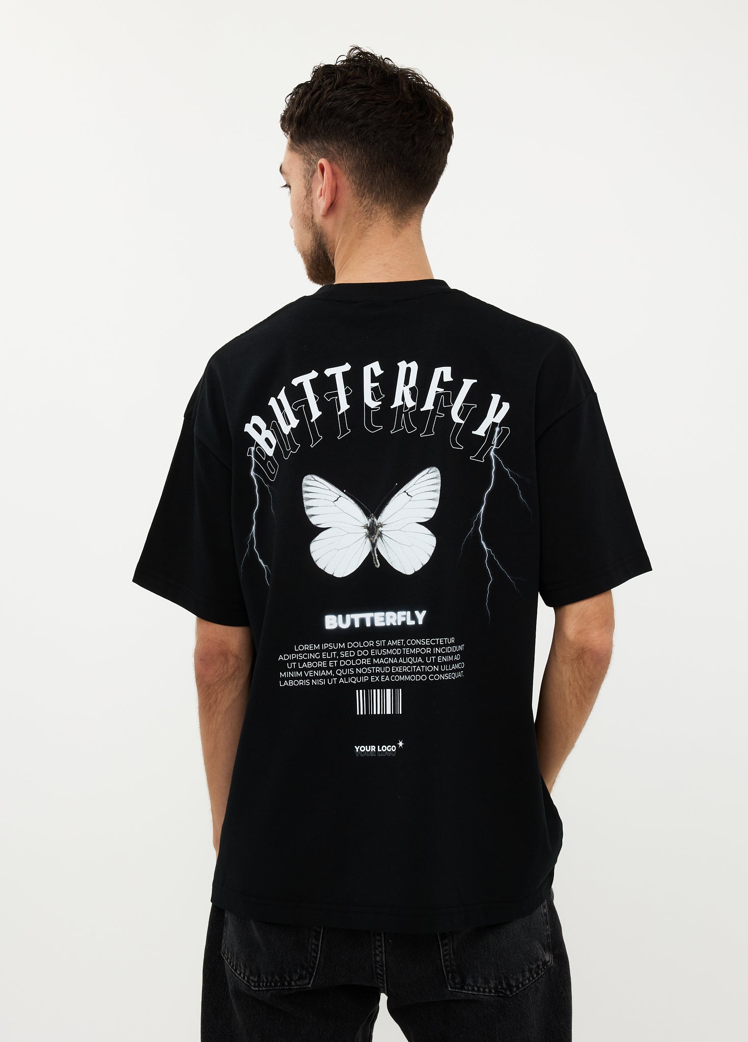 Oversized T-shirt – 100% Katoen Butterfly