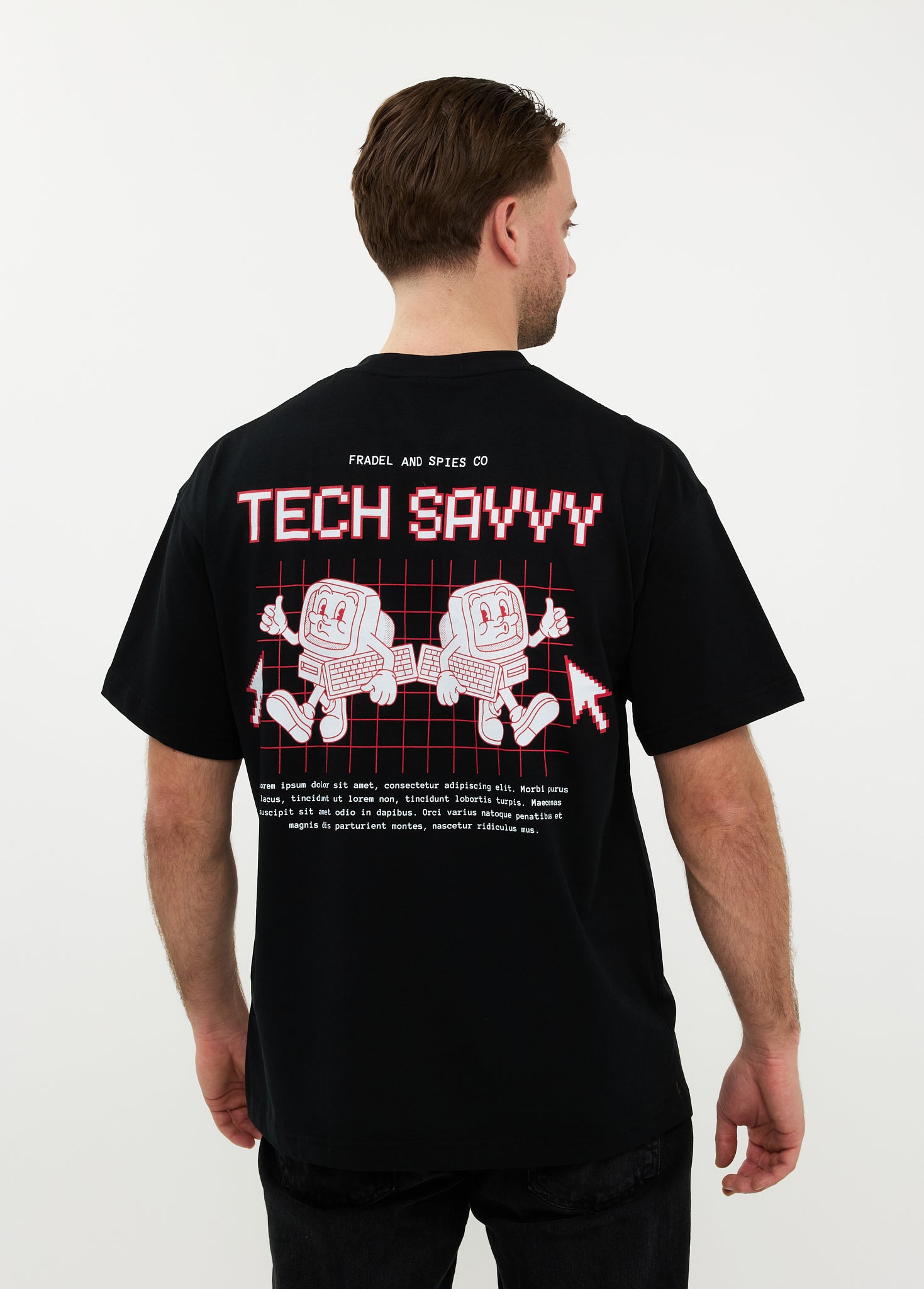 Oversized T-shirt 100% Katoen – Tech Savvy