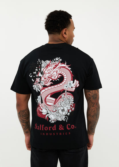 Oversized T-shirt 100% Katoen – 3D Dragon Legacy