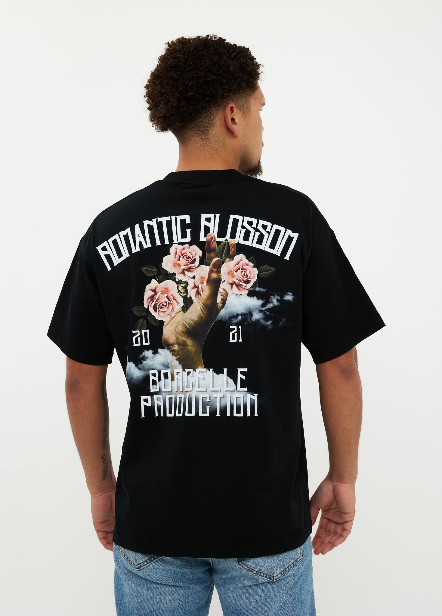 Oversized T-shirt 100% Katoen – Romantic Blossom