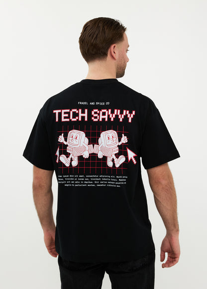 Oversized T-shirt 100% Katoen – Tech Savvy