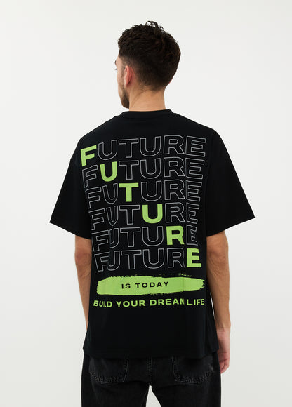 Oversized T-shirt 100% Katoen – Future Vision